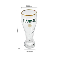 Bar personnalisé 380ml boissons tasse en verre tasses à bière personnalisées avec des chopes en verre solides incassables