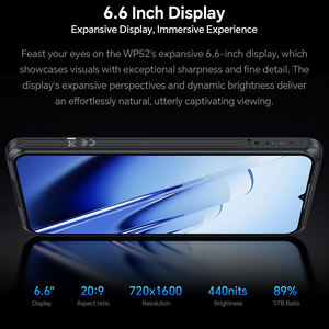 Téléphone robuste Oukitel WP52 <span class=keywords><strong>5G</strong></span> de marque propre, 4G+256 Go, 6,6 pouces HD+ 60 Hz, 6500 mAh, double <span class=keywords><strong>SIM</strong></span>, IP68, Android 14, smartphone robuste - Product Image 3