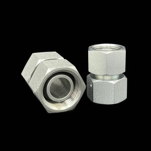 Raccord hydraulique à double extrémité scellé 3C 3D, type H, raccord à compression, droit, filetage interne mobile, union - Product Image 1