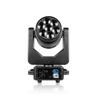 Projecteur LED mobile 7x40W avec zoom pour éclairage de scène, DJ, concert, fête