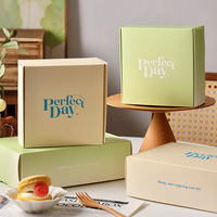 Boîte d'emballage pour biscuits macarons dacquoise Perfect Day avec couvercle