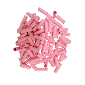 Cône en papier rose de qualité supérieure avec franges à pompons pour projets créatifs - Product Image 1