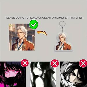 พวงกุญแจอะคริลิคการ์ตูนอนิเมะแบบกำหนดเองขายดี สำหรับรถยนต์ กระเป๋าเป้สะพายหลัง เหมาะสำหรับคู่รัก เพื่อน - Product Image 3
