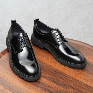 Chaussures en cuir pour hommes de haute qualité, faites à la main, style Oxford, pour affaires, mariage, automne, imperméables, avec lacets en cuir - Product Image 4