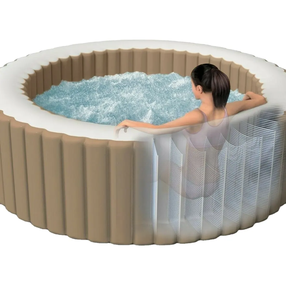 INTEX 28428 Bubble SPA massage Spa bathroom heating pool adjustable temperature pool bubble bath tub adult swimming pool