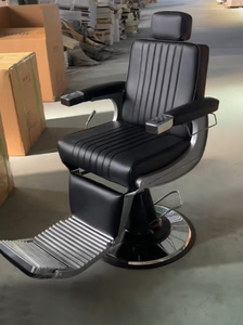 Fauteuil de Barbier Inclinable pour Hommes, Mobilier de Salon avec Fonction Massage, Matériau en Cuir pour Salon de Coiffure et Atelier - Product Image 6