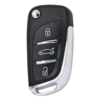 4 Button 433.92MHz Remote Car Key Fob Compatible with VVDI Programmer Tools Universal