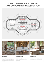 BABERY Tente de Luxe Extensible pour Espaces Commerciaux – Structure en Acier pour Restaurants, Cafés, Complexes Hôteliers – Solution Moderne et Écologique