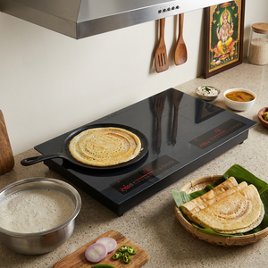<span class=keywords><strong>Friteuse</strong></span> à air électrique domestique 2 brûleurs, économie d'énergie, sans huile, fonction Hotpot KI02003 - Product Image 1