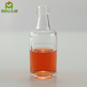 <strong>Small</strong> Mini 45ml 1.5oz Cylinder Shape Glass Gin <strong>Bottle</strong> <strong>Vodka</strong> Whisky Cocktail Liquor Flask Tequila Glass <strong>Bottle</strong> with Screw Lids - Product Image 2