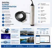 RS485 Digitaler MLSS-Sensor Schlammkonzentrationsmesser mit Automatischer Reinigung für Abwasserbehandlungsanlagen und Sedimentationstanks