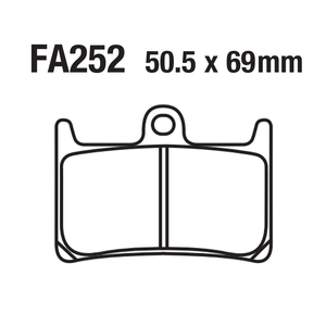 ผ้าเบรกดิสก์มอเตอร์ไซค์ ด้านหน้า ด้านหลัง สำหรับ FA252 YAMAHA MT-07 MT-09 XFR FJR <span class=keywords><strong>1300</strong></span> <span class=keywords><strong>YZF</strong></span> 1000 T-MAX - Product Image 4
