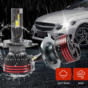 Pièces détachées automobiles QZ14 : Sourcils de phare, double tubes en laiton pour phares, ampoule LED antibrouillard pour voiture - Product Image 5