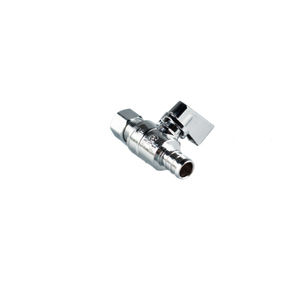 X O.D Q-TURN STRAIGHT SUPPLY STOP 1/2"PEX*1/4"OD Manuel Certifié ISO 9001 pour l'eau et les toilettes, raccord d'angle - Product Image 2