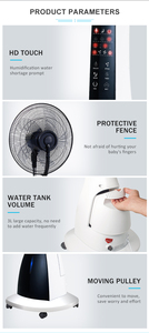 Quạt Phun Sương Nước Làm Mát Bằng Không Khí Kỹ Thuật Số 220 Có Bộ Đếm Thời Gian 16 ''90W 7.5 V Với 5 Bánh Xe - Product Image 4