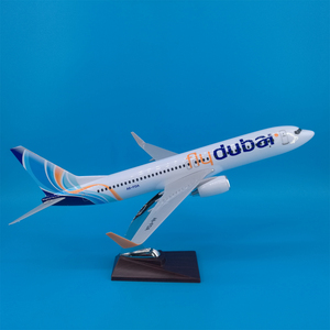 โมเดลเครื่องบิน Fly Dubai Boeing <span class=keywords><strong>B737</strong></span> ขนาด 40 ซม. สเกล 1/<span class=keywords><strong>100</strong></span> ทำจากเรซิ่น ของขวัญตกแต่ง สามารถปรับแต่งได้ พร้อมฐานตั้งโชว์ - Product Image 4