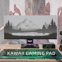 Tapis de bureau gaming en caoutchouc personnalisé, antidérapant, design Kawaii, grande taille 260x210mm, en stock, livraison directe