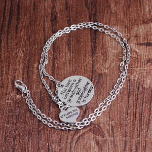 Collana <span class=keywords><strong>con</strong></span> Ciondolo a Cuore in Lega di Zinco ZRM Fashion <span class=keywords><strong>con</strong></span> Scritta '<span class=keywords><strong>Amore</strong></span> tra Nonna e Nipote' - Gioiello Unisex per Anniversario - Product Image 2