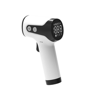 Appareil de mesure de la température frontale portable sans contact avec écran LED, lien Bluetooth en option pour la surveillance quotidienne de la fièvre en famille