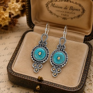 Orecchini in Stile Bohémien per Donne, Design Vintage, Accessori per Orecchie da Indossare Quotidianamente - Product Image 2