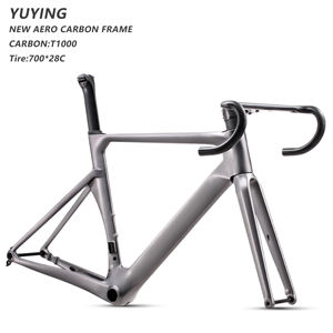 Manubrio UCI Interamente in Carbonio 380/400/420/440mm e Telaio Bici T47 per Adulti con Freno a Disco per Bicicletta da Corsa con Perno Passante - Product Image 1