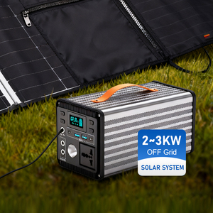 เครื่องกำเนิดไฟฟ้าพลังงานแสงอาทิตย์ 400W 220V แบตเตอรี่ LiFePO4 พร้อมพอร์ตจั๊มสตาร์ท อินเวอร์เตอร์คลื่นไซน์บริสุทธิ์ ขนาดกะทัดรัด พกพาสะดวก เหมาะสำหรับกิจกรรมกลางแจ้ง เช่น ตกปลา - Product Image 1