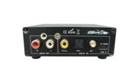 DAC/AMP Óptico Coaxial USB Bluetooth con Salida de 4.4mm, 3.5mm y RCA, Control de Ganancia, Perilla de Volumen, Reproductor de TV, Altavoces Activos HiFi de Escritorio