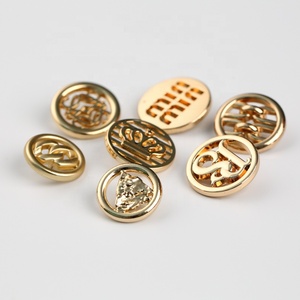 Nhà Máy Bán buôn Chất lượng cao High End Vàng nút nhà sản xuất vàng kim loại may nút cho hàng may mặc - Product Image 1