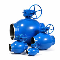 Vanne à boisseau sphérique entièrement soudée en acier au carbone à passage complet API 6D, vente en gros directe usine, pour pipelines longue distance pétrole-gaz