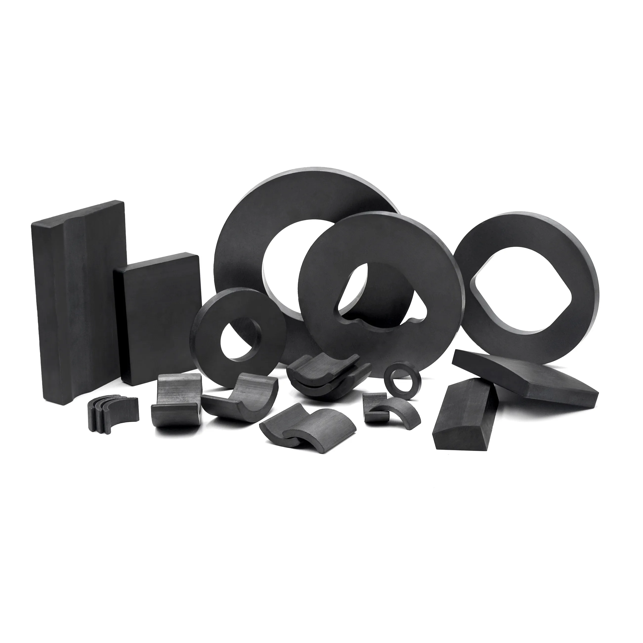 Prezzo di fabbrica industriale cina magnete produttore grande disco rotondo anello barra ad arco blocco magnete in Ferrite ceramica per altoparlanti ad alto volume