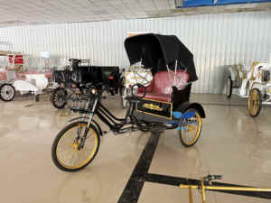 City Sightseeing Tricycle électrique de <span class=keywords><strong>transport</strong></span> de passagers assisté pousse-pousse électrique 3 roues Taxis pousse-pousse Pedicab Fabricant - Product Image 2