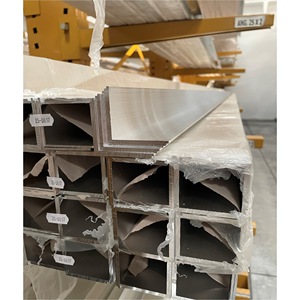 Angolare a Lati Uguali Alluminio Estruso Grezzo Barre en Lega Di Allaluminio 10x10x1,5mm Lunghezza 6000 mm - Product Image 3