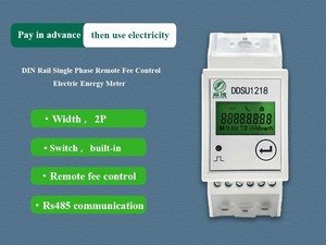Misuratori di energia cc di buona qualità wattmetro monofase Din Lcd telecomando contatore prepagato con comunicazione Rs485 - Product Image 2
