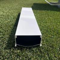 Canal hydroponique NFT en PVC bicolore 100 % occultant pour légumes-feuilles en serre commerciale