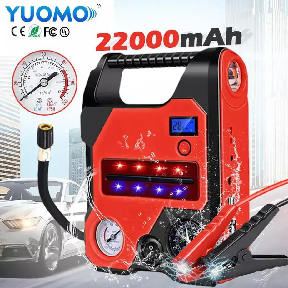 1000 Amp 12 Volt lityum atlama marş 24 V 2000 şarj 600A acil durum taşınabilir güç kaynağı taşınabilir marşlar araba