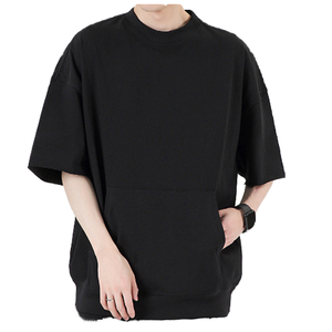 Wholesale High Quality Unisex Oversized 100% Cotton Streetwear Breathable T-Shirt Blank Custom <b>Logo</b> Embroidery Printing O-Neck - Product Image 1