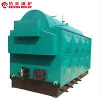 Système de chauffage au bois 6t/h à haute efficacité, machine de chauffage manuelle au combustible solide, conception de structure à trois passages pour usine