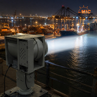2000 Meter Strahlweite LED-Suchscheinwerfer 250W 350W für Hafenhafte und Marine-Beleuchtung C5M Korrosionsbeständig IP66 Wasserdicht