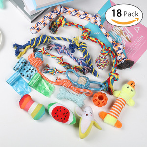 Ensemble de jouets à mâcher pour chien, lot de 20 jouets durables en corde de coton pour l'entretenement des animaux de compagnie - Product Image 4