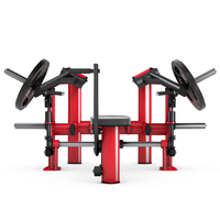 Équipement de presse de banc en acier de machine de gymnastique chargée par double plaque commerciale pour l'entraînement de force pour la sécurité d'exercice de dos de bras de poitrine