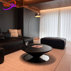 <span class=keywords><strong>Table</strong></span> <span class=keywords><strong>basse</strong></span> en fibre de verre de style minimaliste français, nouvelle conception suspendue, petit appartement, conique, élégante, extraordinaire, en forme de soucoupe volante - Product Image 1