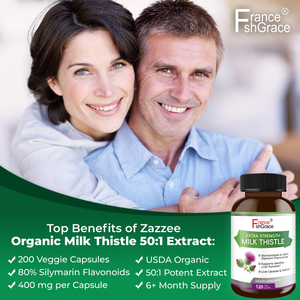 Nutraceutical Milk Thistle Supplement Manufacturer Extra Strength to Silymarin for <b>Liver</b> Support 120 Milk Thistle <b>Capsules</b> - Product Image 2