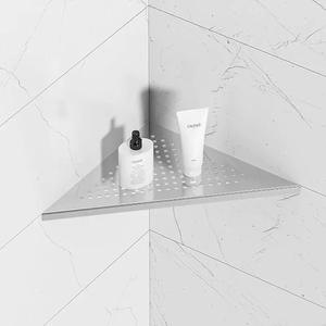 أرفف دش زاوية ، بلاط مقوس نيكل مصقول ، جص من الفولاذ المقاوم للصدأ في أرفف حمام زاوية - Product Image 6