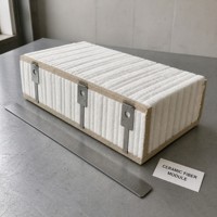 Module en fibre céramique précompressée, taille personnalisable, installation rapide, isolation réfractaire pour revêtement de four, fonctionnement à 1000°C