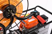 Pulvérisateur agricole à moteur thermique poussé à la main, haute productivité, type chariot, 4 temps, pour pesticides, avec roues