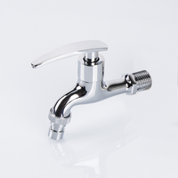 Robinets d'eau de jardin muraux robinet pleine grandeur 1/2-3/4 ''eau chaude froide robinet à bavette en laiton tuyau Bibcock