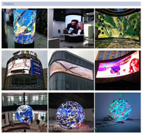 Nouvel écran LED cylindrique créatif pour extérieur, flexible et incurvé, pour bars et centres commerciaux, panneau LED HD couleur pleine forme.