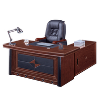 Meubles Zeson, prix bas, table de bureau exécutive en bois en forme de L en MDF et chaises