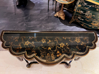Table console en bois massif de style moderne du milieu du siècle Yips LD-1906-1830 pour salon, usage hôtelier, motif floral peint à la main, luxe