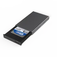 Untuk Kapasitas Terbesar 2TB Hard Drive 2.5 Inci SATA HDD Eksternal Kandang USB 3.0 dengan Indikator Status Led